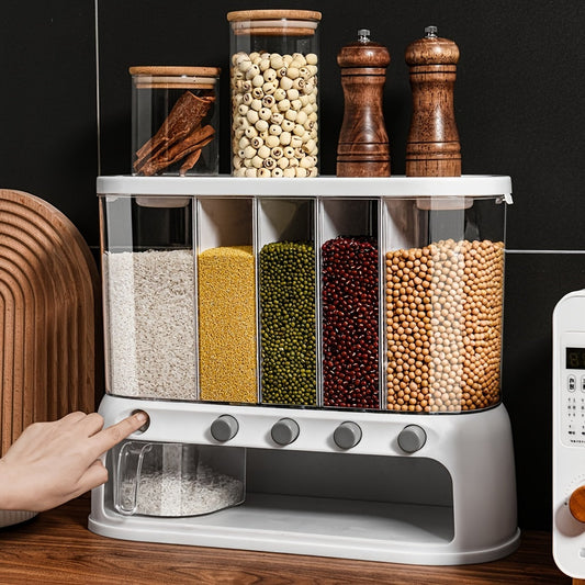 5-Compartment Airtight Pantry Organiser