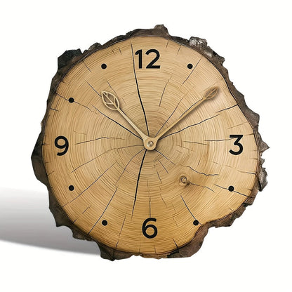 Rustic Wood Slice Wall Clock