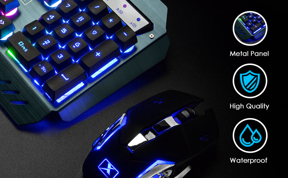 Wireless Gaming Keyboard and Mouse Combo