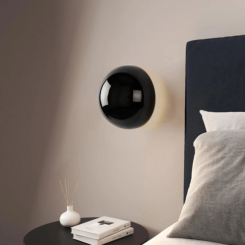 Bauhaus Halo Wall Light in Gold or Chrome