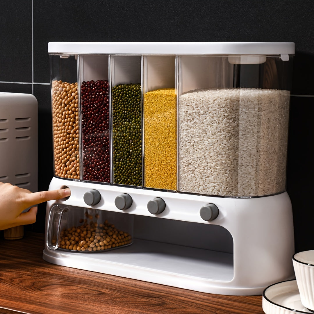 5-Compartment Airtight Pantry Organiser