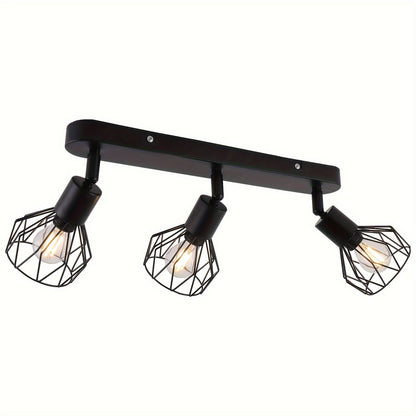 Vintage 3-Light Cage Spotlight