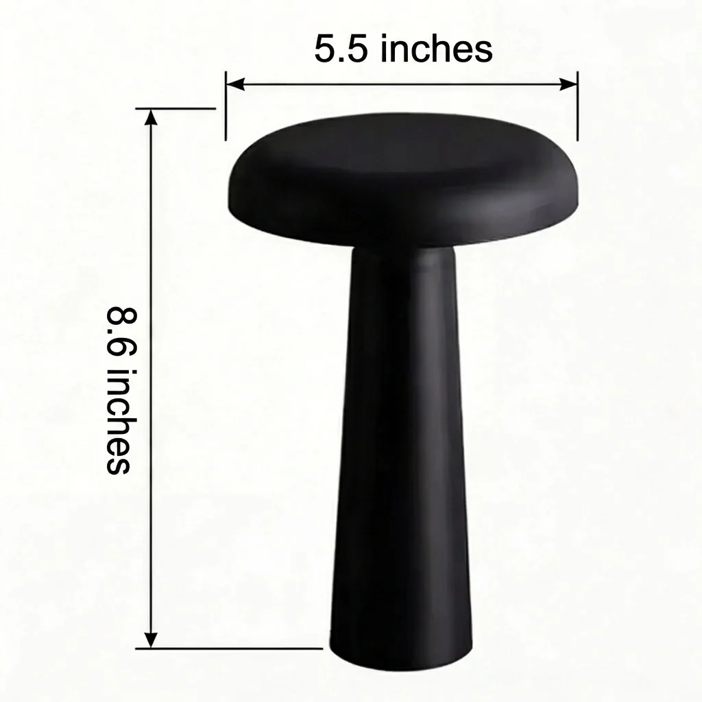 Modern Rechargeable Mushroom Table Lamp