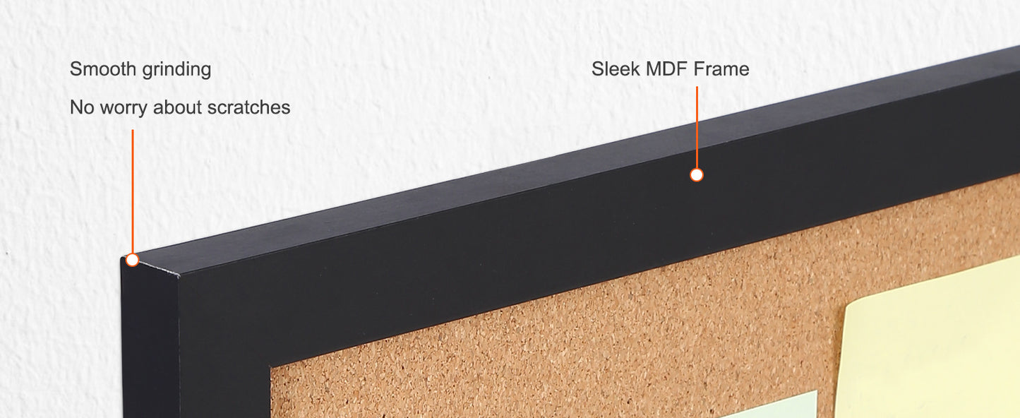 VEVOR MDF Cork Board with Sticker Frame