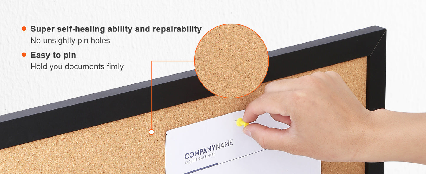 VEVOR MDF Cork Board with Sticker Frame
