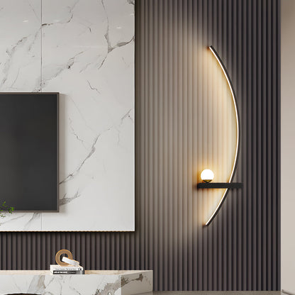 Add elegance with LED curved wall light modern indoor decorative fixture, combining sleek design and bright LED lighting.
