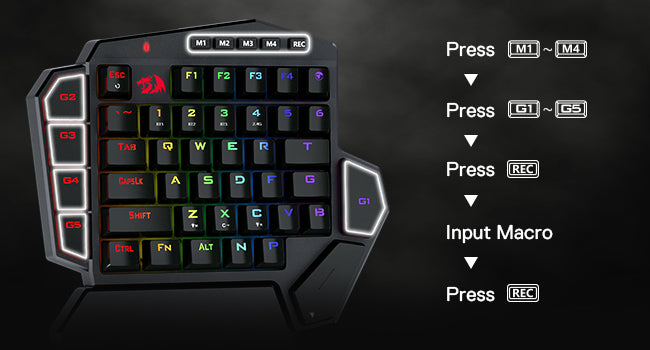 Redragon K585 PRO One-Handed Gaming Keyboard