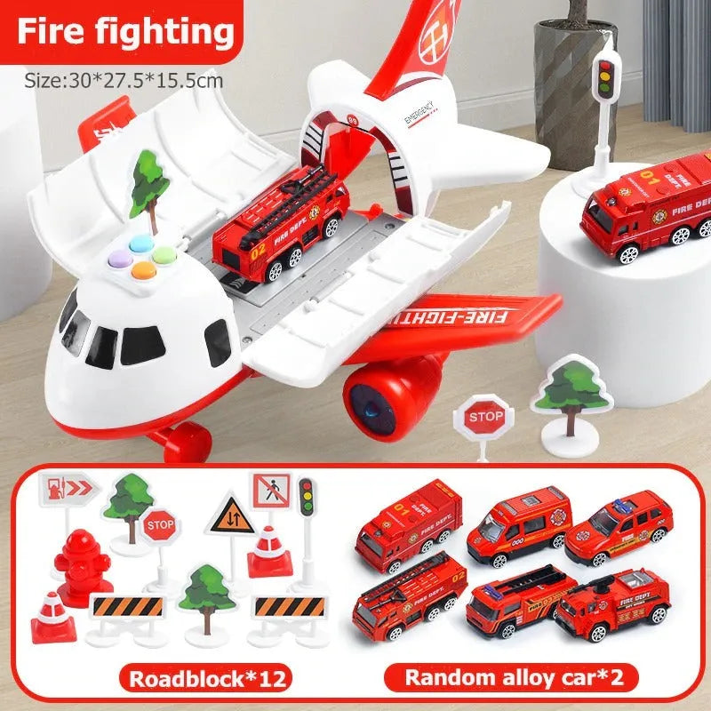 XL Rescue Airplane Playset for Kids