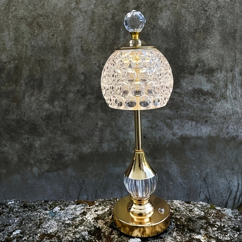 Crystal Touch Rechargeable Lamp