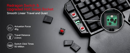 Redragon K585 PRO One-Handed Gaming Keyboard