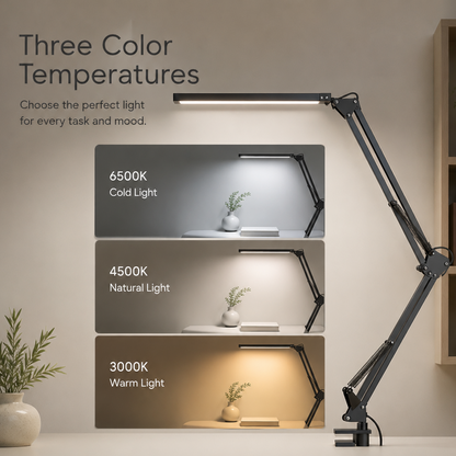 Adjustable Clamp-On LED Desk Lamp