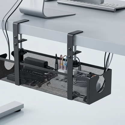 Ergové Under-Desk Cable Management Tray No-Drill Metal — product view