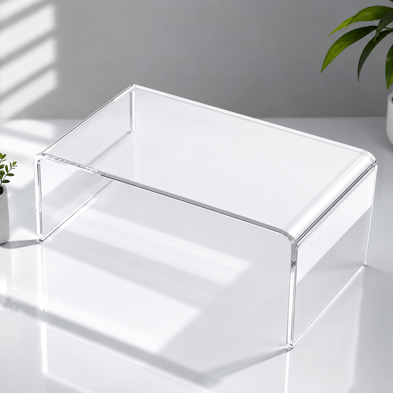 Clear Acrylic Monitor Riser Stand