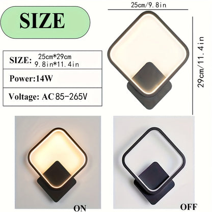 Modern Square LED Wall Lamp - Geometric Light