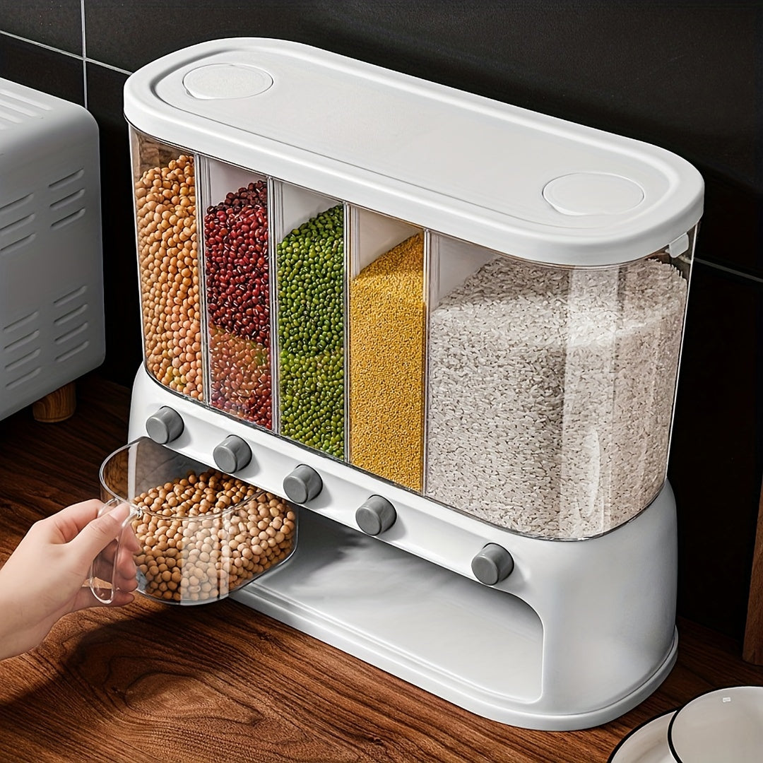 5-Compartment Airtight Pantry Organiser
