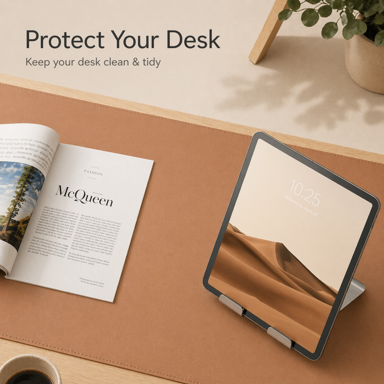 Desk Mat - Minimalist Leather Desk Mat