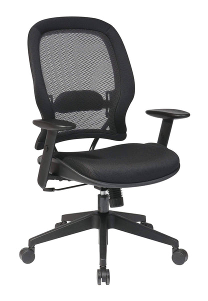 Dark Mesh Office Chair with Air Grid Backrest