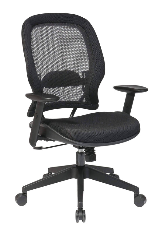 Dark Mesh Office Chair with Air Grid Backrest