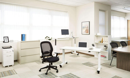 Dark Mesh Office Chair with Air Grid Backrest