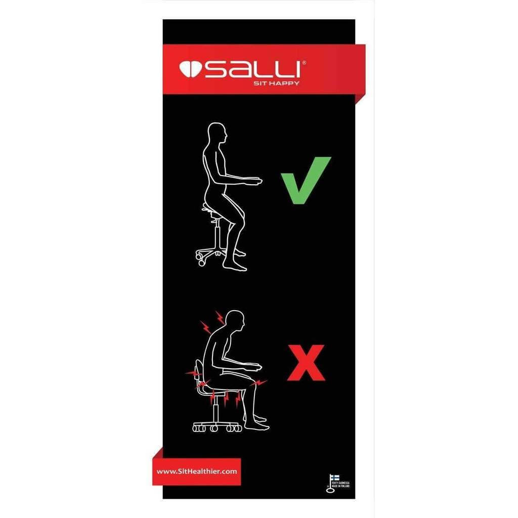 Salli Twin Ergonomic Two Part Saddle Chair or Stool