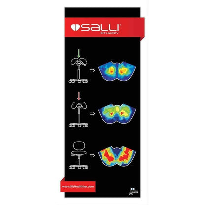 Salli Twin Ergonomic Two Part Saddle Chair or Stool