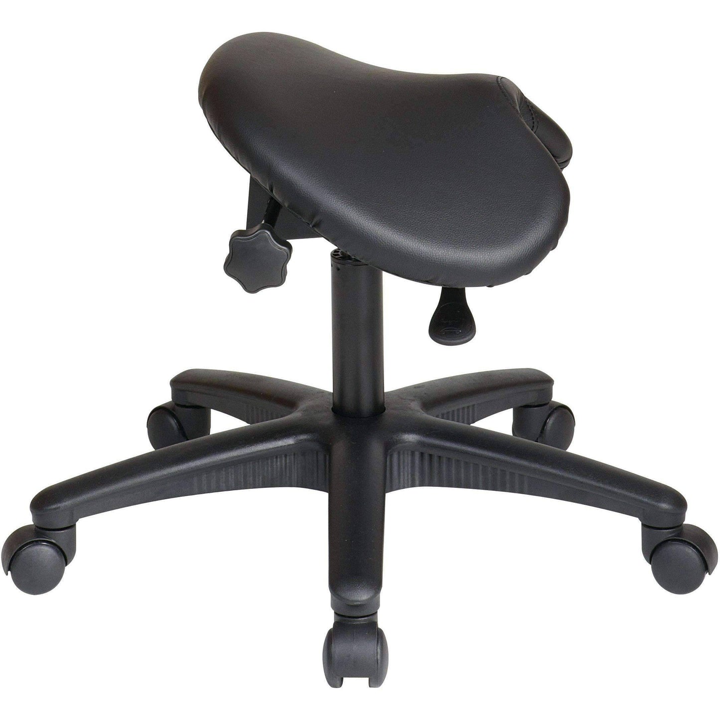 Ergonomic Pneumatic Backless Stool with Saddle Seat