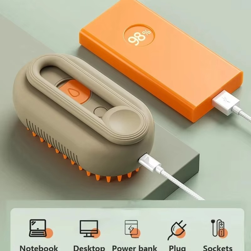 3-in-1 Pet Grooming Brush & Anti-Fly Spray