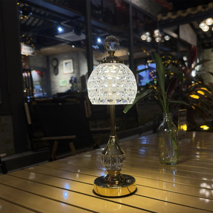 Crystal Touch Rechargeable Lamp