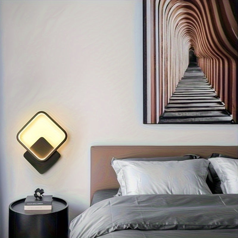 Modern Square LED Wall Lamp - Geometric Light