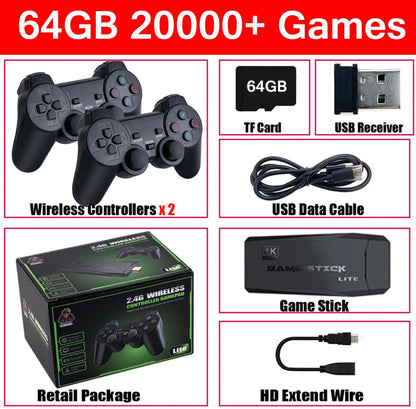 4K Retro Game Stick, 20,000+ Games Built In