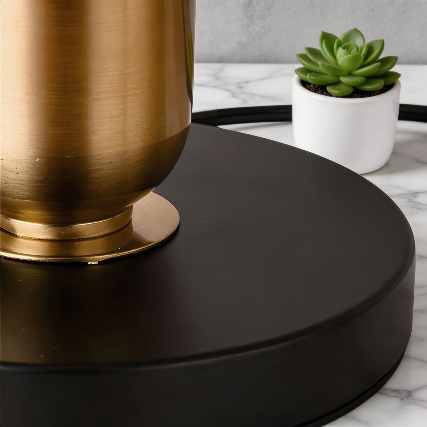 Mid-Century Modern Brass Table Lamp