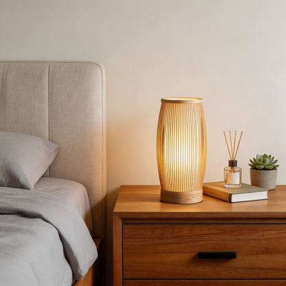 Japanese Style Bamboo Table Lamp