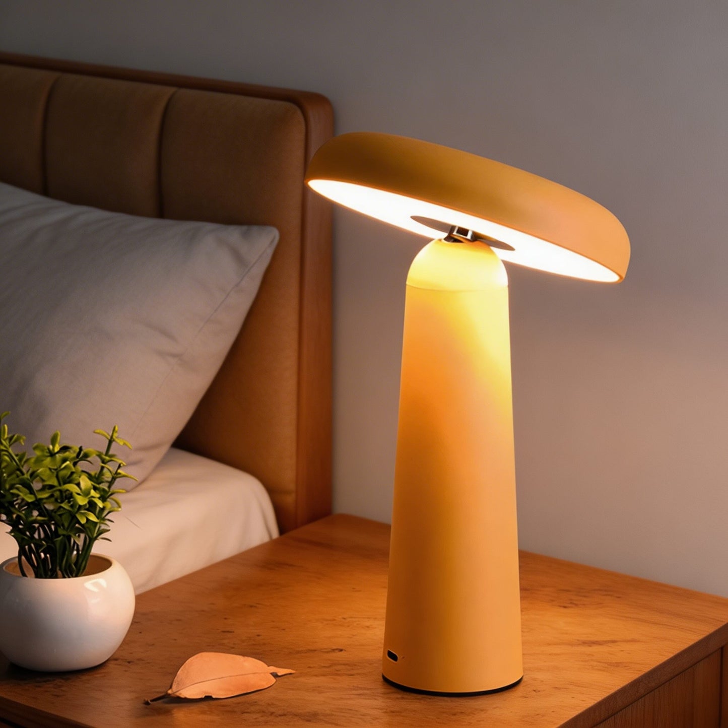 Modern Rechargeable Mushroom Table Lamp