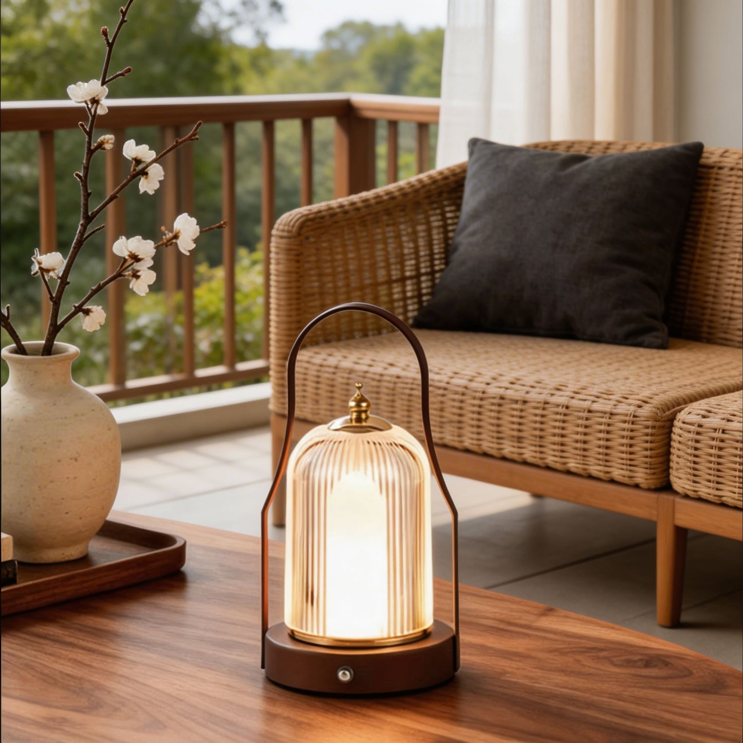 Modern Portable Acrylic Shade Table Lamp