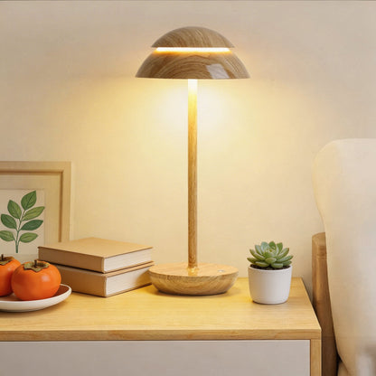 Cordless Touch-Control Mushroom Table Lamp
