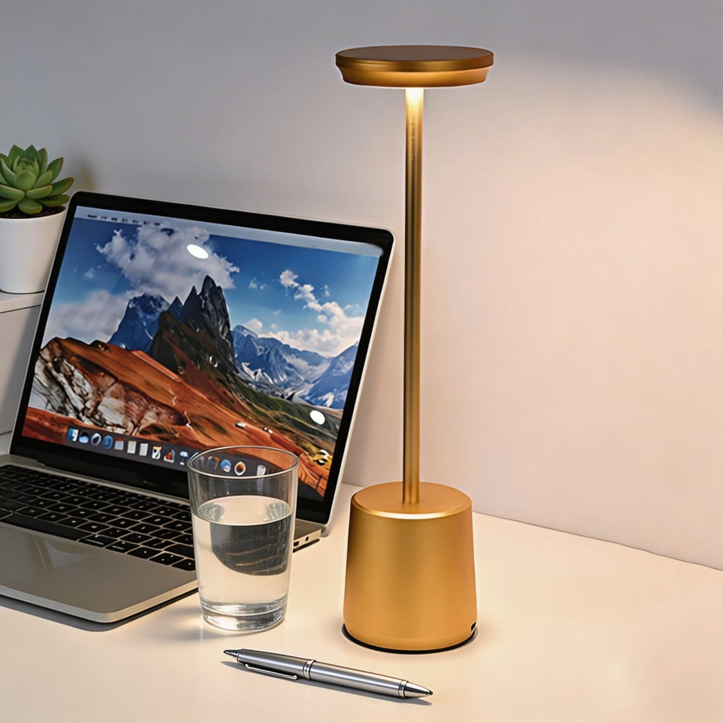 Metal Cordless LED Table Lamp