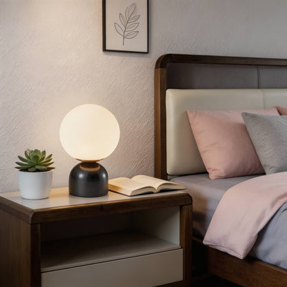 Round Marble Table Lamp