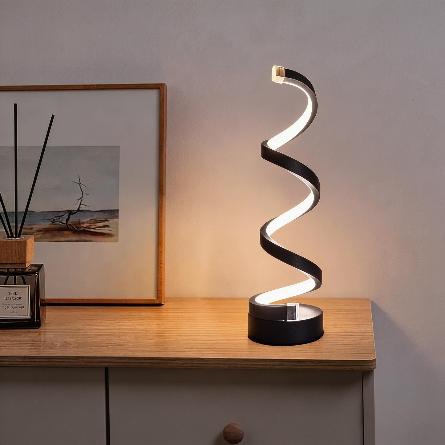 Modern Spiral USB Lamp