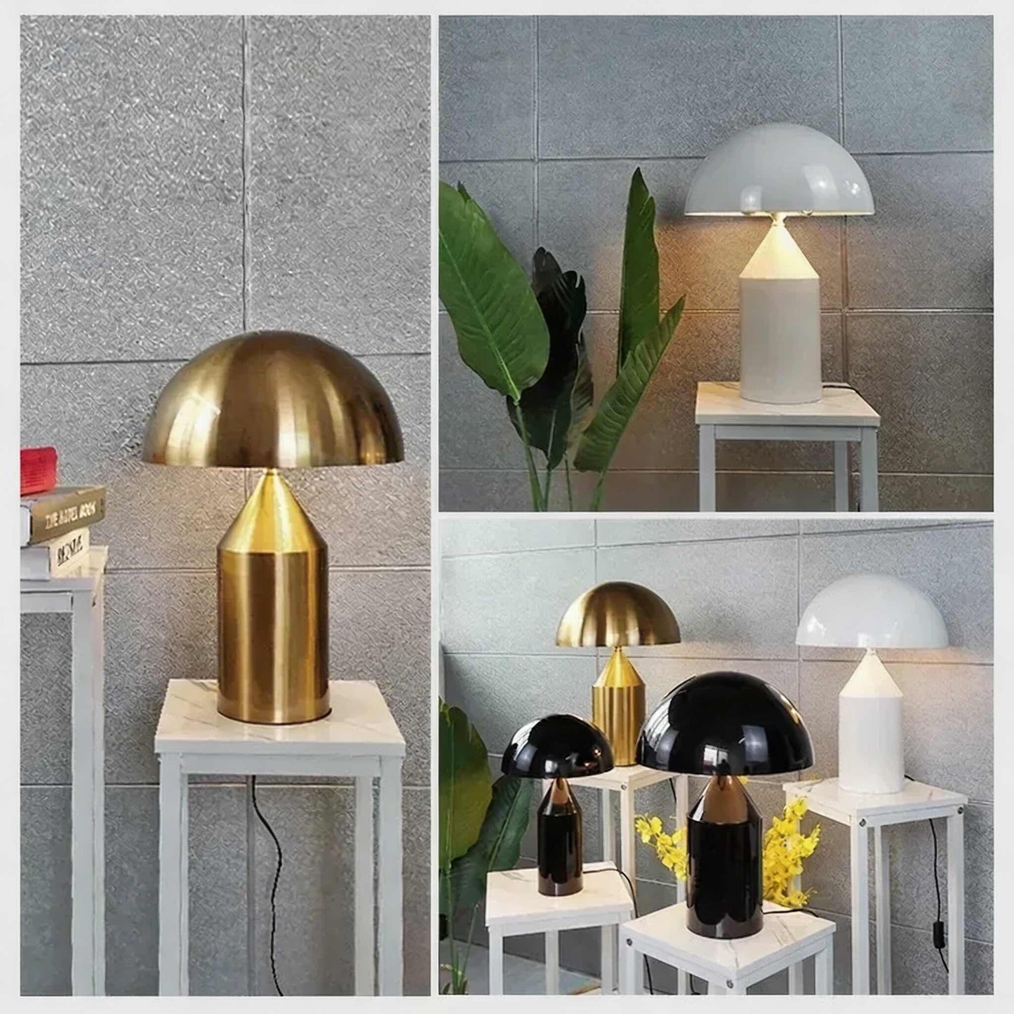 Metal Mushroom Desk Lamp