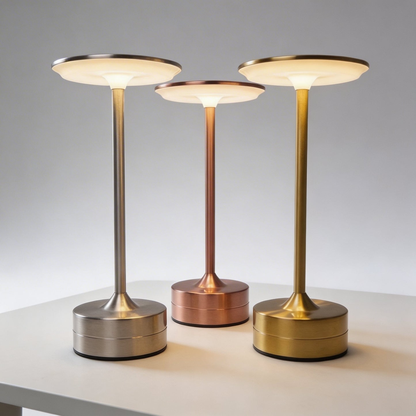 Modern Metal LED Cordless Table Lamp
