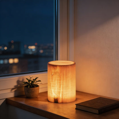 Touch Control Wooden Minimalist Table Lamp