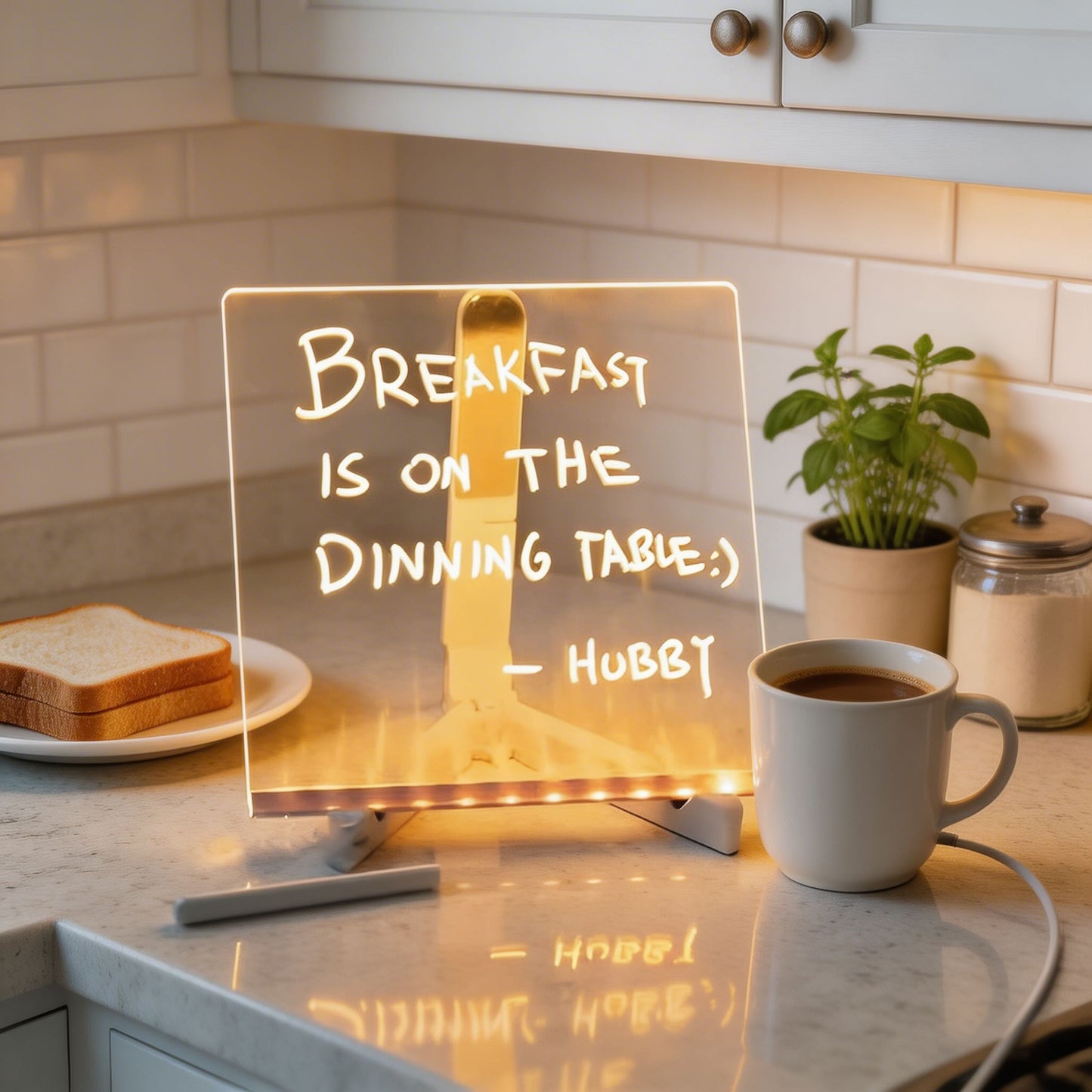 Elegant LED Memo Board Table Lamp