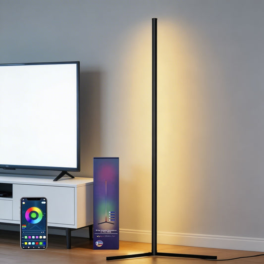 Sleek Multicolor LED Floor Lamp