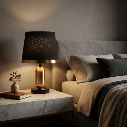 Mid-Century Modern Brass Table Lamp