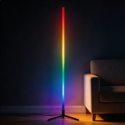 Sleek Multicolor LED Floor Lamp