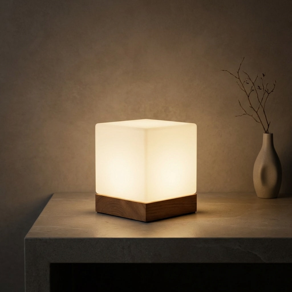 Modern Mini Cube Table Lamp