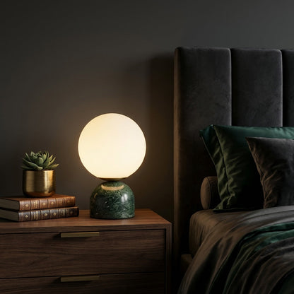 Round Marble Table Lamp