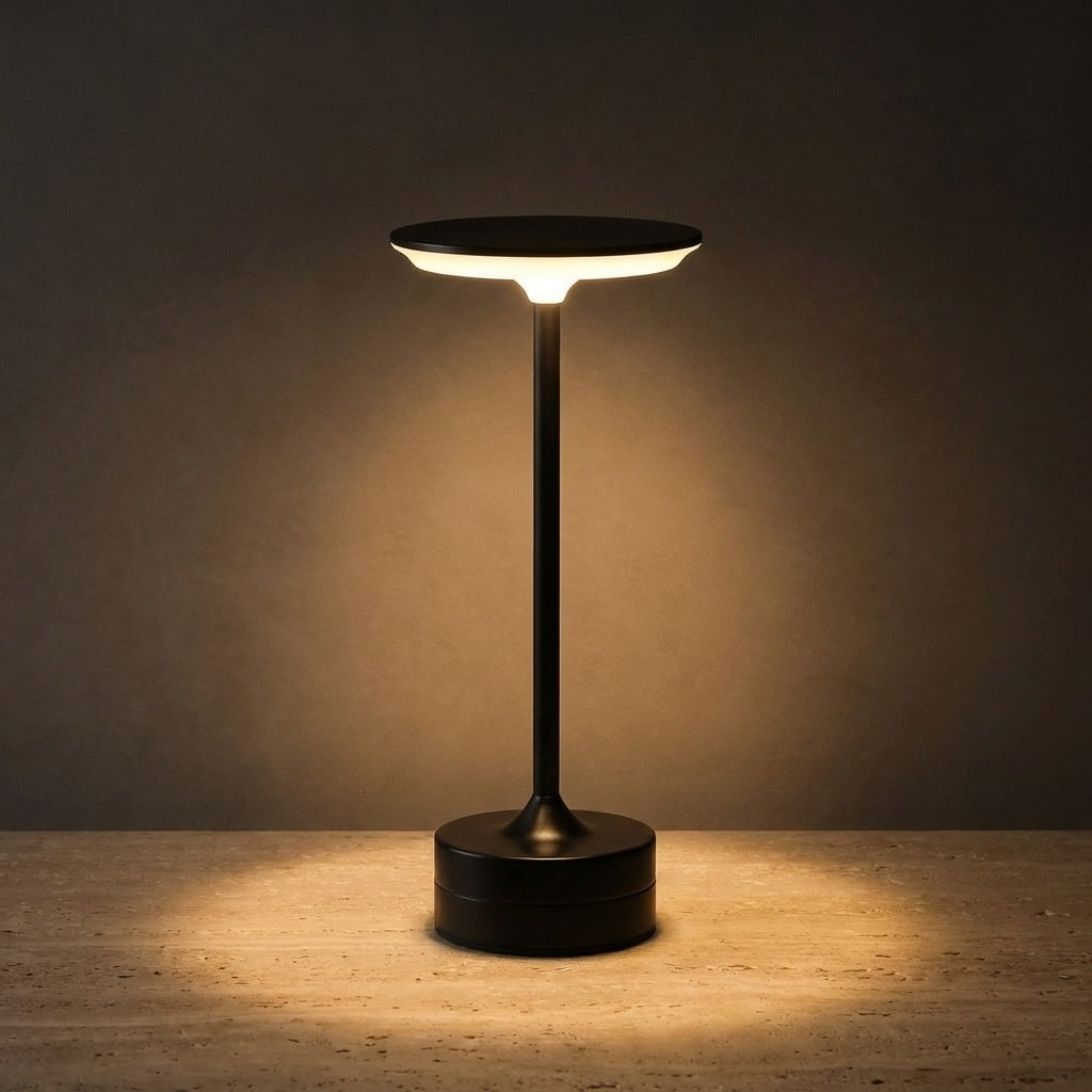 Modern Metal LED Cordless Table Lamp