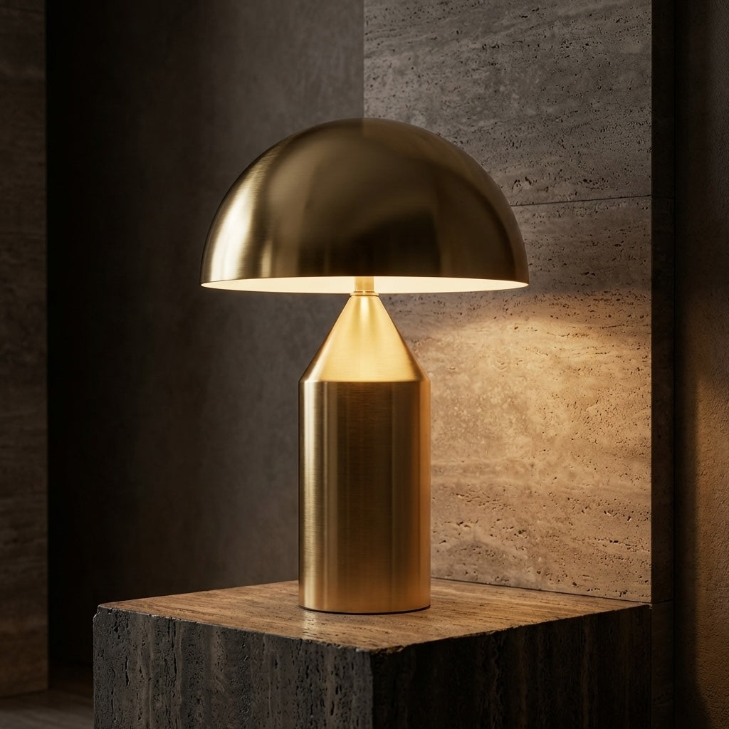 Metal Mushroom Desk Lamp