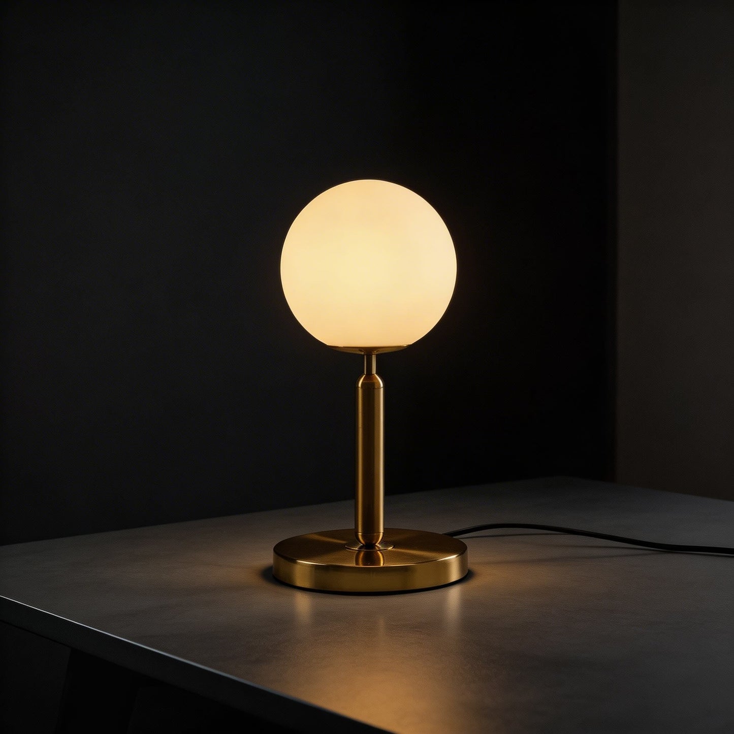 Simple Glass Ball Table Lamp